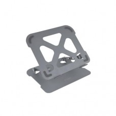 Suporte Elevador Ergonómico Tooq para Portátil, Alumínio, Ajustável, Cinza