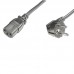 Ewent Cabo Power C13 Coupler 90 Graus 1.8mt Black