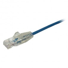 StarTech.com 50cm Slim LSZH CAT6 Ethernet Cable, 10 Gigabit Snagless RJ45 100W PoE Patch Cord, CAT 6 10GbE UTP Network Cable w/Strain Relief, Blue, Fluke Tested/ETL, Low Smoke Zero Halogen - Category 6 - 28AWG (N6PAT50CMBLS) - Cabo patch - RJ-45 (M)