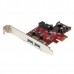 StarTech.com 4 Port PCI Express USB 3.0 Card - 2 Ext & 2 Int (IDC) - SATA Power - Adaptador USB - PCIe 2.0 baixo perfil - USB 3.0 x 4 - para P/N: ST1030USBM, ST7300USBME StarTech.com 4 Port PCI Express USB 3.0 Card - 2 Ext & 2 Int (IDC) - SATA Power - Adaptador USB - PCIe 2.0 baixo perfil - USB 3.0 x 4 - para P/N: ST1030USBM, ST7300USBME