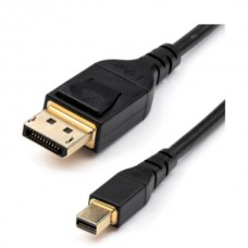 StarTech.com 6ft (2m) VESA Certified Mini DisplayPort to DisplayPort 1.4 Cable, 8K 60Hz HBR3 HDR, Super UHD mDP to DP 1.4 Cord, Slim (34 AWG) Ultra HD 4K 120Hz, Monitor/Video Cable - mDP to DP Cable (DP14MDPMM2MB) - Cabo DisplayPort - Mini DisplayPor StarTech.com 6ft (2m) VESA Certified Mini DisplayPort to DisplayPort 1.4 Cable, 8K 60Hz HBR3 HDR, Super UHD mDP to DP 1.4 Cord, Slim (34 AWG) Ultra HD 4K 120Hz, Monitor/Video Cable - mDP to DP Cable (DP14MDPMM2MB) - Cabo DisplayPort - Mini DisplayPor