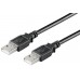 Cabo USB Ewent EC1025: USB A-A, 3m, Preto Cabo USB Ewent EC1025: USB A-A, 3m, Preto