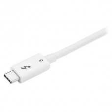 Cabo Startech Thunderbolt TBLT34MM50CW, USB-C para USB-C, 0,5m, Branco Cabo Startech Thunderbolt TBLT34MM50CW, USB-C para USB-C, 0,5m, Branco