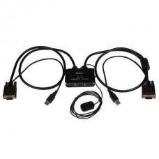 2 Port USB VGA Cable KVM Switch