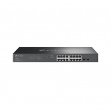 TP-LINK - JetStream 18-Port Gigabit Smart Switch with 16-Port PoE+