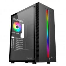 Caixa Unykach Armor Lumina Black - ATX, Micro-ATX, Mini-ITX, Vidro Temperado, Iluminação ARGB Caixa Unykach Armor Lumina Black - ATX, Micro-ATX, Mini-ITX, Vidro Temperado, Iluminação ARGB