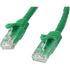 StarTech.com 50cm CAT6 Ethernet Cable, 10 Gigabit Snagless RJ45 650MHz 100W PoE Patch Cord, CAT 6 10GbE UTP Network Cable w/Strain Relief, Green, Fluke Tested/Wiring is UL Certified/TIA - Category 6 - 24AWG (N6PATC50CMGN) - Cabo patch - RJ-45 (M) par StarTech.com 50cm CAT6 Ethernet Cable, 10 Gigabit Snagless RJ45 650MHz 100W PoE Patch Cord, CAT 6 10GbE UTP Network Cable w/Strain Relief, Green, Fluke Tested/Wiring is UL Certified/TIA - Category 6 - 24AWG (N6PATC50CMGN) - Cabo patch - RJ-45 (M) par