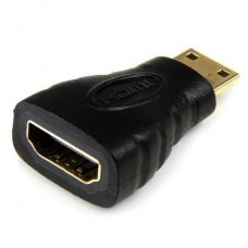 StarTech.com Mini HDMI to HDMI Adapter, 4K High Speed HDMI Adapter, 4K 30Hz Ultra HD High Speed HDMI Adapter, HDMI 1.4, Gold Plated Connectors, UHD Mini HDMI Adapter 4K, Black - Mini HDMI to HDMI Converter - Adaptador HDMI - HDMI fêmea para 19 pin mi StarTech.com Mini HDMI to HDMI Adapter, 4K High Speed HDMI Adapter, 4K 30Hz Ultra HD High Speed HDMI Adapter, HDMI 1.4, Gold Plated Connectors, UHD Mini HDMI Adapter 4K, Black - Mini HDMI to HDMI Converter - Adaptador HDMI - HDMI fêmea para 19 pin mi