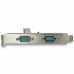 StarTech.com 2-port PCI Express RS232 Serial Adapter Card, PCIe RS232 Serial Host Controller Card, PCIe to Serial DB9 COM Ports, 16950 UART, Low Profile Expansion Card, Windows/macOS/Linux - Full/Low-Profile (PEX2S953LP) - Adaptador serial - PCIe bai