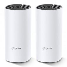 TP-Link DECOM4 Pack 2 - Composto por 2 unidades AC1200 Whole-Home Mesh Wi-Fi System, Qualcomm CPU, 867Mbps at 5GHz+300Mbps at 2.4GHz, 2 Gigabit Ports, 2 internal antennas, MU-MIMO, Beamforming, Parental Controls, Quality of Service, Reporting, Access