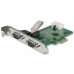 StarTech.com 2-port PCI Express RS232 Serial Adapter Card, PCIe RS232 Serial Host Controller Card, PCIe to Serial DB9 COM Ports, 16950 UART, Low Profile Expansion Card, Windows/macOS/Linux - Full/Low-Profile (PEX2S953LP) - Adaptador serial - PCIe bai