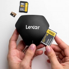 Leitor de Cartões Lexar Professional Multi-Card 3-em-1: USB 3.2 Gen 1 Type-C, Preto