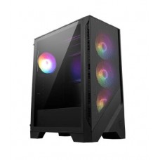 Caixa MSI MAG Forge 121A Airflow: Mid-Tower, RGB, 3x120mm (frente), 1x120mm (topo), 1x120mm (traseiro), 2x USB 3.2