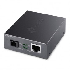 TP-LINK 10/100 Mbps RJ45 to 100 Mbps Single-mode SC WDM Bi-Directional Fiber Converter With 1-Port PoE