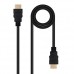 Cabo HDMI Nanocable 2.0: 4K@60Hz, 18Gbps, 10m, Preto