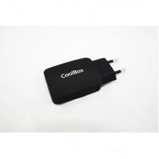 Carregador Coolbox COO-CU231-T USB de Parede 3.1A, 2 Portas, Preto Carregador Coolbox COO-CU231-T USB de Parede 3.1A, 2 Portas, Preto