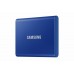 SSD Portátil Samsung T7 1TB Azul: NVMe, 1050 MB/s leitura, 1000 MB/s escrita, USB 3.2 Gen 2