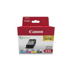 Canon CLI-581XXL BK/C/M/Y MULTI - Ink Value Pack (Cyan XXL, Magenta XXL, Yellow XXL & Black XXL ink tanks) Canon CLI-581XXL BK/C/M/Y MULTI - Ink Value Pack (Cyan XXL, Magenta XXL, Yellow XXL & Black XXL ink tanks)