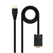 Cable Conversor Nanocable HDMI-VGA 1.8m Cable Conversor Nanocable HDMI-VGA 1.8m