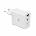 Carregador Ewent EW1323, USB-C e USB-A, 65W, 3 Portas, Carga Rápida