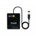 TOOQ - Leitor de Cartões Inteligente TQR-211B DNIE SIM USB-C Preto