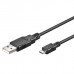 Cabo Ewent EC1020: USB 2.0 A para Micro-USB B, 1,8m, Preto