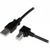 Cabo Adaptador USB StarTech USBAB1MR, 1m, USB-A para USB-B (Angulado) Cabo Adaptador USB StarTech USBAB1MR, 1m, USB-A para USB-B (Angulado)