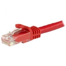 StarTech.com 1.5m CAT6 Ethernet Cable, 10 Gigabit Snagless RJ45 650MHz 100W PoE Patch Cord, CAT 6 10GbE UTP Network Cable w/Strain Relief, Red, Fluke Tested/Wiring is UL Certified/TIA - Category 6 - 24AWG (N6PATC150CMRD) - Cabo patch - RJ-45 (M) para StarTech.com 1.5m CAT6 Ethernet Cable, 10 Gigabit Snagless RJ45 650MHz 100W PoE Patch Cord, CAT 6 10GbE UTP Network Cable w/Strain Relief, Red, Fluke Tested/Wiring is UL Certified/TIA - Category 6 - 24AWG (N6PATC150CMRD) - Cabo patch - RJ-45 (M) para