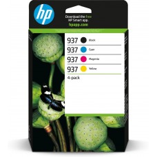 HP 937 CMYK Original Ink Cartridge 4-Pack