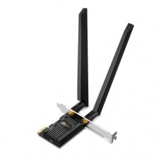 TP-Link - AXE5400 Tri-Band Wi-Fi 6E Bluetooth PCI Express Adapter - 2× High Gain Tri-Band External Antennas