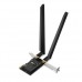 TP-Link - AXE5400 Tri-Band Wi-Fi 6E Bluetooth PCI Express Adapter - 2× High Gain Tri-Band External Antennas