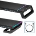 Suporte para Monitor Ewent EW1268, Preto: 4 Portas USB 3.0, Iluminação RGB