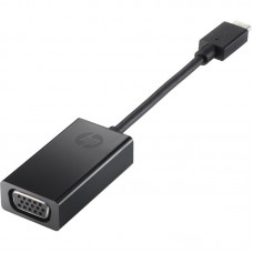 Adaptador HP USB-C para VGA P7Z54AA: Conector USB-C Macho para VGA Fêmea, Preto Adaptador HP USB-C para VGA P7Z54AA: Conector USB-C Macho para VGA Fêmea, Preto