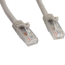 StarTech.com 75ft CAT6 Ethernet Cable, 10 Gigabit Snagless RJ45 650MHz 100W PoE Patch Cord, CAT 6 10GbE UTP Network Cable w/Strain Relief, Gray, Fluke Tested/Wiring is UL Certified/TIA - Category 6 - 24AWG (N6PATCH75GR) - Cabo patch - RJ-45 (M) para StarTech.com 75ft CAT6 Ethernet Cable, 10 Gigabit Snagless RJ45 650MHz 100W PoE Patch Cord, CAT 6 10GbE UTP Network Cable w/Strain Relief, Gray, Fluke Tested/Wiring is UL Certified/TIA - Category 6 - 24AWG (N6PATCH75GR) - Cabo patch - RJ-45 (M) para
