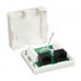 Roseta RJ45 Nanocable Cat.6 UTP, 2 Tomas, Superfície, Branco