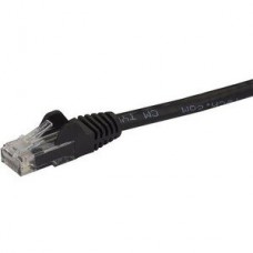 StarTech.com 7.5m CAT6 Ethernet Cable, 10 Gigabit Snagless RJ45 650MHz 100W PoE Patch Cord, CAT 6 10GbE UTP Network Cable w/Strain Relief, Black, Fluke Tested/Wiring is UL Certified/TIA - Category 6 - 24AWG (N6PATC750CMBK) - Cabo patch - RJ-45 (M) pa StarTech.com 7.5m CAT6 Ethernet Cable, 10 Gigabit Snagless RJ45 650MHz 100W PoE Patch Cord, CAT 6 10GbE UTP Network Cable w/Strain Relief, Black, Fluke Tested/Wiring is UL Certified/TIA - Category 6 - 24AWG (N6PATC750CMBK) - Cabo patch - RJ-45 (M) pa