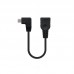 Cabo Nanocable Micro USB 2.0 OTG: Angulado, 15cm, Preto