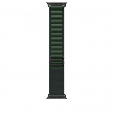Apple - 49mm Dark Green Alpine Loop - Small - Black Titanium Finish