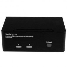 Switch KVM Startech SV231DPDDUA2 - 1 Computador, USB, Firewire, Áudio