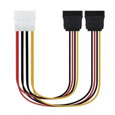 Cabo Nanocable 10.19.0101-OEM: Alimentação Interna Molex para 2x SATA, 20cm