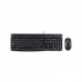 Kit Teclado e Rato Logitech MK120, USB, Preto, Teclas Silenciosas, Design Resistente a Salpicos