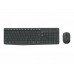 Teclado Ingles Logitech Mk235 Ratón Incluido Usb Qwerty Internacional de Ee.Uu. Gris