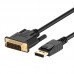 Cabo DisplayPort para DVI-D Ewent EC1441, 1.8m