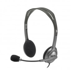 Auriculares Logitech H111: Diadema, Estéreo, Microfone Giratório, Conector 3.5mm