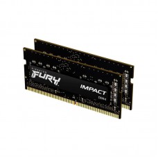 Kit Memória Kingston Fury Impact SODIMM DDR4 16GB (2x8GB) 3200MHz KF432S20IBK2/16