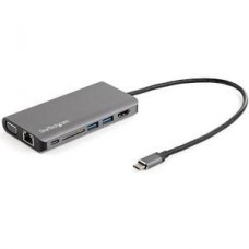 StarTech.com USB C Multiport Adapter, USB-C Mini Travel Dock with 4K HDMI or 1080p VGA, 3x USB 3.0 Hub, SD, GbE, Audio, 100W PD Pass-Through, Portable Docking Station for Laptop/Tablet - DKT30CHVAUSP StarTech.com USB C Multiport Adapter, USB-C Mini Travel Dock with 4K HDMI or 1080p VGA, 3x USB 3.0 Hub, SD, GbE, Audio, 100W PD Pass-Through, Portable Docking Station for Laptop/Tablet - DKT30CHVAUSP