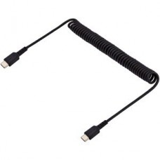 StarTech.com 3ft (1m) USB C Charging Cable, Coiled Heavy Duty Fast Charge & Sync USB-C Cable, High Quality USB 2.0 Type-C Cable, Rugged Aramid Fiber, TPE, 3A, S20, iPad, Pixel - Durable Male to Male USB, Black - Cabo USB - 24 pin USB-C (M) para 24 pi StarTech.com 3ft (1m) USB C Charging Cable, Coiled Heavy Duty Fast Charge & Sync USB-C Cable, High Quality USB 2.0 Type-C Cable, Rugged Aramid Fiber, TPE, 3A, S20, iPad, Pixel - Durable Male to Male USB, Black - Cabo USB - 24 pin USB-C (M) para 24 pi