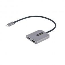 Startech.Com Hub Concentrador Mst Usb-C a 2 Puertos Hdmi - Hdmi Doble de 4k a 60hz - Adaptador Multimonitor Usb Tipo C Con Cable