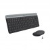 Kit Teclado e Rato Logitech MK470: Teclado QWERTY Português, Rato Incluído, Grafite Kit Teclado e Rato Logitech MK470: Teclado QWERTY Português, Rato Incluído, Grafite