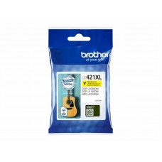 Tinteiro Brother LC421XLY Amarelo (Alta Capacidade)